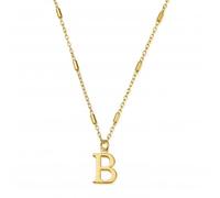 ChloBo Gold Iconic Initial B Necklace GNCC4041B - Timeless Design | - Sterling Silver / Gold Plated