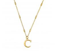 ChloBo Gold Iconic Initial C Necklace GNCC4041C - Refined Craftsmanship - Sterling Silver / Gold Plated