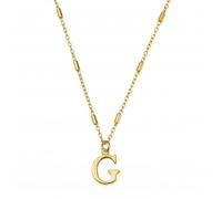 ChloBo Gold Iconic Initial G Necklace GNCC4041G | Acotis - Sterling Silver / Gold Plated