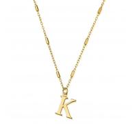 ChloBo Gold Iconic Initial K Necklace GNCC4041K - Bold Statement | - Sterling Silver / Gold Plated
