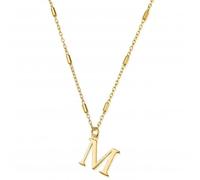 ChloBo Gold Iconic Initial M Necklace GNCC4041M - Elegant Styling | - Sterling Silver / Gold Plated