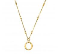 ChloBo Gold Iconic Initial O Necklace GNCC4041O - Distinctive Detail | - Sterling Silver / Gold Plated