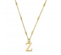 ChloBo Gold Iconic Initial Z Necklace GNCC4041Z - Refined Craftsmanship - Sterling Silver / Gold Plated