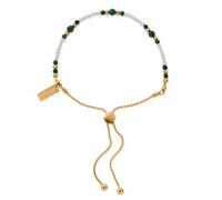 ChloBo Gold Lucky Aura Adjustable Bracelet GBAMTP - Refined - Sterling Silver / Gold Plated / Pearl / Stone