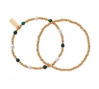 ChloBo Gold Magical Beauty Set Of 2 - Sterling Silver / Gold Plated