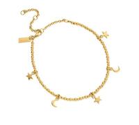 ChloBo Gold Mini Moon + Stars Anklet - Gold