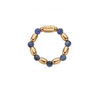 ChloBo Gold Mini Rice Sodalite Ring - Timeless Design | Acotis Diamonds - Size - Medium - Gold Plated / Sterling Silver