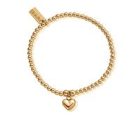 ChloBo Gold Plated Cute Charm Puffed Heart Bracelet GBCC067