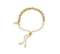 ChloBo Gold Sparkle Ball Adjuster Bracelet GBSBA - Exclusive Design | - Sterling Silver / Gold Plated