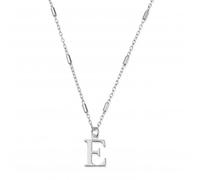 ChloBo Iconic Initial E Silver Necklace SNCC4040E - Classic Look | - Sterling Silver