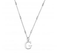 ChloBo Iconic Initial G Silver Necklace SNCC4040G - Exclusive Design | - Sterling Silver