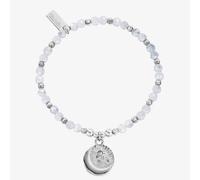 ChloBo Ladies Ecliptic Aura Moonstone Moon & Star Beaded Bracelet SBXMAS24