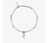 ChloBo Ladies Silver Divinity Within Wing Charm Bracelet SBMNFB2530