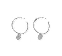 ChloBo Moonflower Hoops Silver