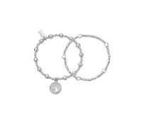 ChloBo Set of 2 Freedom Bracelets Silver