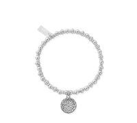 ChloBo Silver Didi Sparkle Moonflower Bracelet - 18cm