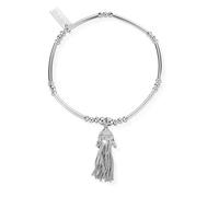 ChloBo Silver Didi Tassel Bracelet - Silver