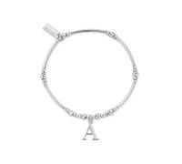 ChloBo Silver Iconic A Initial Bracelet - Silver