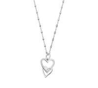 ChloBo Silver Interlocking Love Heart Necklace - Silver