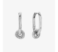ChloBo Silver Power Within Oval Hoops Earrings SEH3460
