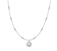 ChloBo Silver Raised Heart Necklace - 56cm