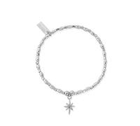 ChloBo Silver Soul Glow Lucky Star Bracelet SBCFR2016