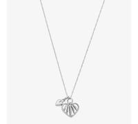 ChloBo Silver Tiny Twisted Rope Chain Loving Hearts Necklace SNTRC33441199