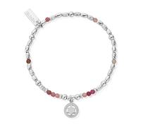 ChloBo Silver Tourmaline Heart Chakra Bracelet - Silver
