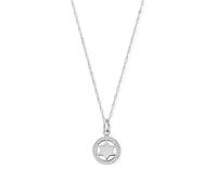 ChloBo Silver Twist Chain Heart Chakra Necklace - 40cm