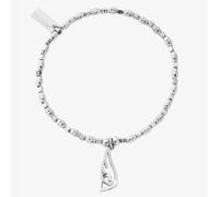 ChloBo Soul Glow Silver Interlocking Heart & Wing Bracelet SBCFR3238