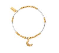 ChloBo Sterling Silver and Gold Plated Mixed Metal Luna Moon Bracelet