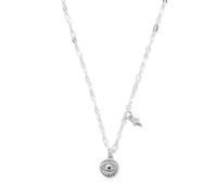 ChloBo Sterling Silver Delicate Evil Eye Necklace D - Sterling Silver