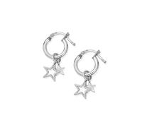 ChloBo Sterling Silver Double Star Small Hoops