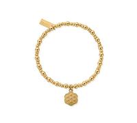 ChloBo Sterling Silver Gold Plated Flower of Life Bracelet GBFOL3117