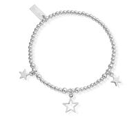 ChloBo Sterling Silver Triple Star Bracelet - Sterling Silver