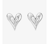 ChloBo Sunlit Heart Sterling Silver Stud Earrings SEST3596
