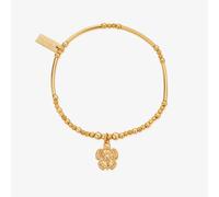 ChloBo Treasures Of Bali Sheltered Glow 18ct Yellow Gold Plated Turtle Charm Bracelet GBFBMN3505