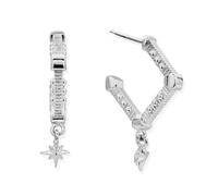 ChloBo Wandering Free Sterling Silver Inner Guidance Hoops - Silver