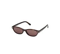TOM FORD FT1310 CHLOE-02 52E Woman Sunglasses Acetate Havana Brown Round Normal