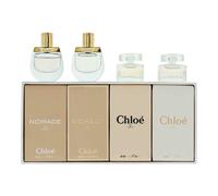 Chloé 4 Piece Gift Set: Chloé Nomade Eau de Parfum 5ml - Chloé Eau de Parfum 5ml - Chloé Nomade Eau de Toilette 5ml - Chloé Eau de Toilette 5ml