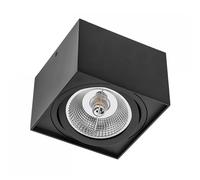 Chloe AR111 Black Square Ceiling Light 14.5Cm Max. 50W GU10 Adjustable Lamp