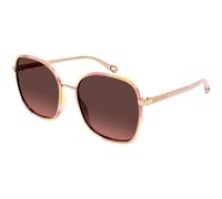 Chloé CH0031S 013 Woman Sunglasses Bio-inject Havana Red Squared