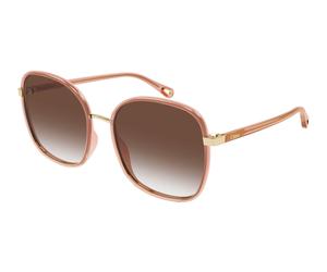Chloé CH0031S 021 Woman Sunglasses Bio-injected Red Brown Squared