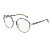 Chloé CH0033O 002 Woman Optical frames Injected Grey Transparent Round