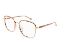 Chloé CH0034O 004 Woman Optical frames Injected Orange Transparent Squared