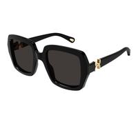 Chloé CH0301S 001 Woman Sunglasses Acetate Black Grey Squared