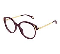 Chloé CH0328O 010 Woman Optical frames Acetate Violet Transparent Round