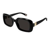 Chloé CH0333S 001 Woman Sunglasses Acetate Black Grey Squared