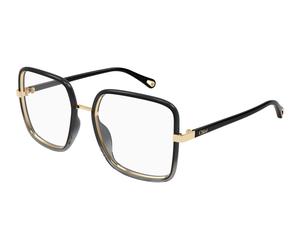Chloé CH0338O 001 Woman Optical frames Bio-injected Black Transparent Squared