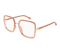 Chloé CH0338O 002 Woman Optical frames Bio-injected Red Transparent Squared